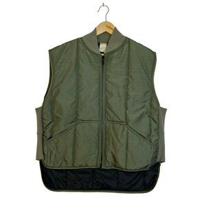 RefrigiWear Vintage Olive Green Men's Quilted Vest Size XL
